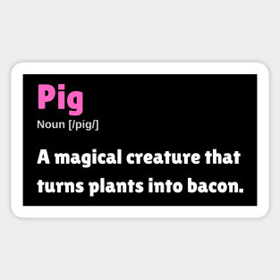 PIG DICTIONARY DEFINITION Sticker